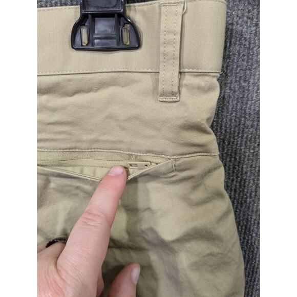 Fabletics The High Side Pants Mens 34x27 Chinos Khaki Stretch Tan Flat Front - Picture 8 of 11